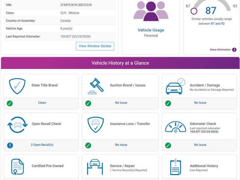 Used 2018 Ford Edge Titanium w/ Equipment Group 302A image 8