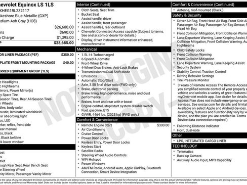 Used 2024 Chevrolet Equinox LS w/ LPO, Floor Liner Package FWD image 2