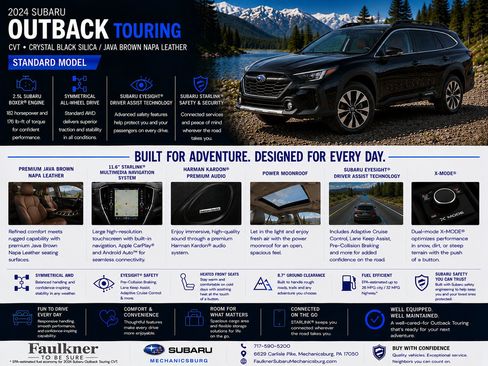 Certified 2024 Subaru Outback Touring AWD/4WD image 2