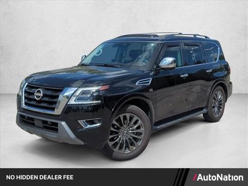 Used 2021 Nissan Armada Platinum w/ Captain's Chairs Package AWD/4WD image 1