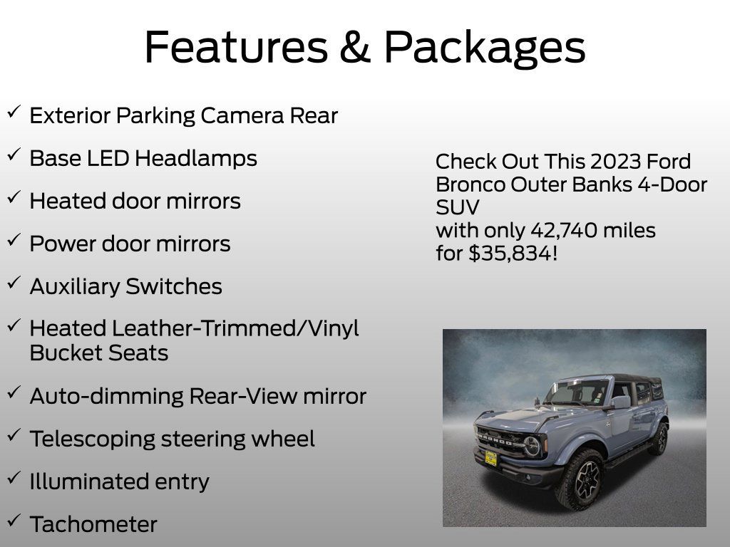 Certified 2023 Ford Bronco Outer Banks AWD/4WD image 8