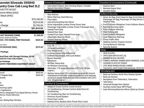 New 2026 Chevrolet Silverado 3500 High Country w/ Technology Package image 28