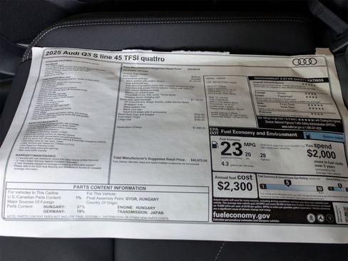 New 2025 Audi Q3 2.0T Premium image 18