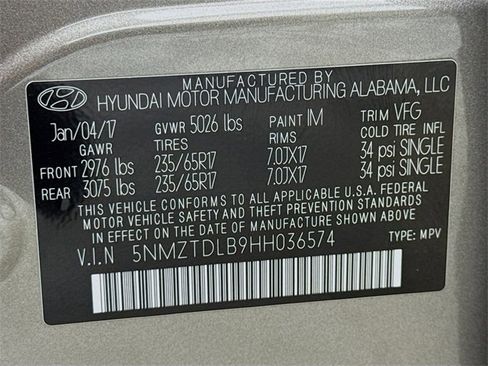 Used 2017 Hyundai Santa Fe Sport w/ Cargo Package image 16