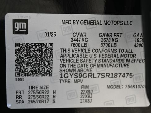 Used 2025 Cadillac Escalade Sport Platinum w/ LPO, Floor Liner Package AWD/4WD image 42