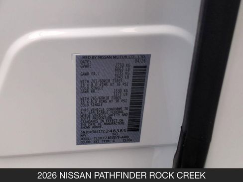 New 2026 Nissan Pathfinder Rock Creek AWD/4WD image 26