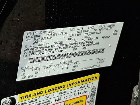 Used 2018 Ford Expedition Limited w/ Equipment Group 301A AWD/4WD image 27