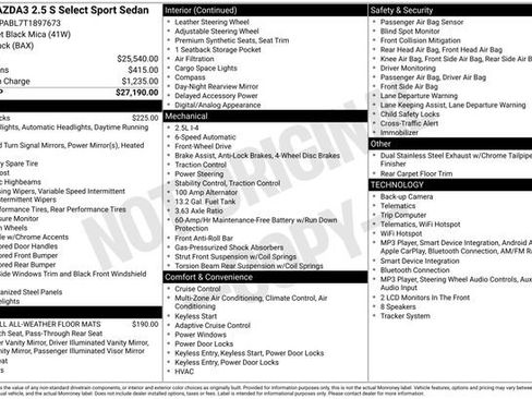 New 2026 MAZDA MAZDA3 s Sport FWD image 9