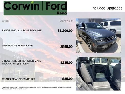 Used 2020 Volkswagen Tiguan SE w/ Panoramic Sunroof Package AWD/4WD image 3