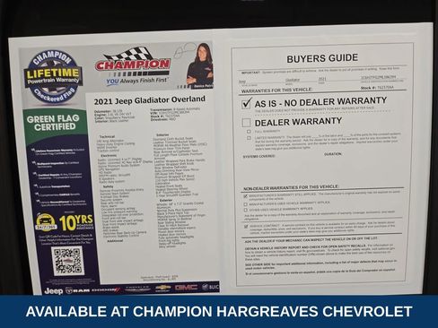 Used 2021 Jeep Gladiator Overland w/ Popular Equipment Package image 43