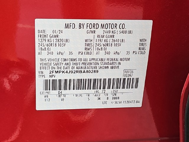 Used 2024 Ford Edge SEL AWD/4WD image 36