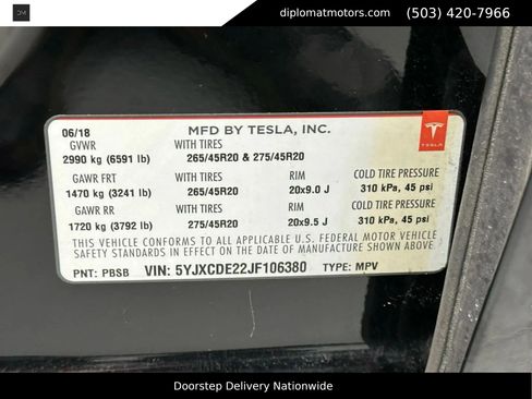Used 2018 Tesla Model X 75D image 44