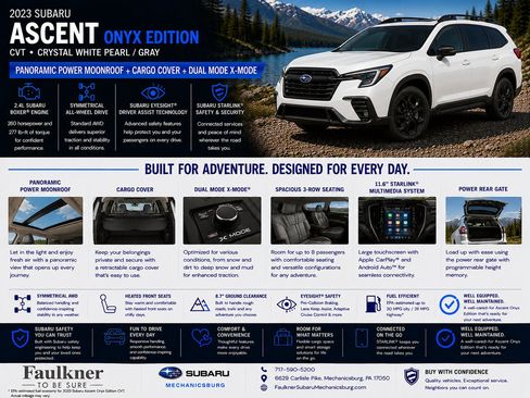 Certified 2023 Subaru Ascent Onyx Edition AWD/4WD image 35