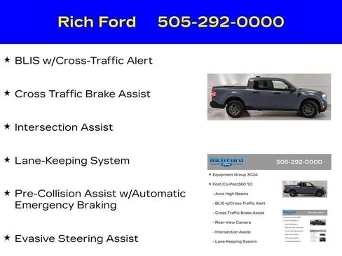 Used 2025 Ford Maverick XLT w/ Equipment Group 302A AWD/4WD image 90