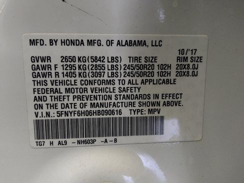 Used 2017 Honda Pilot Elite image 33