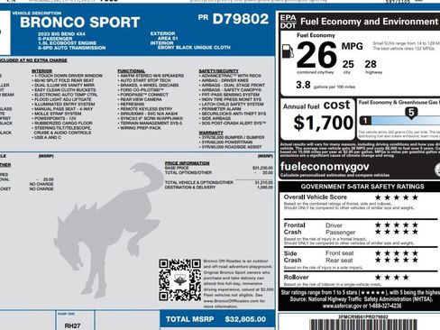 Used 2023 Ford Bronco Sport Big Bend image 17