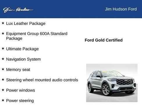 Certified 2025 Ford Explorer Platinum w/ Ultimate Package image 12