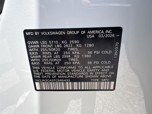 New 2026 Volkswagen Atlas SE FWD image 31