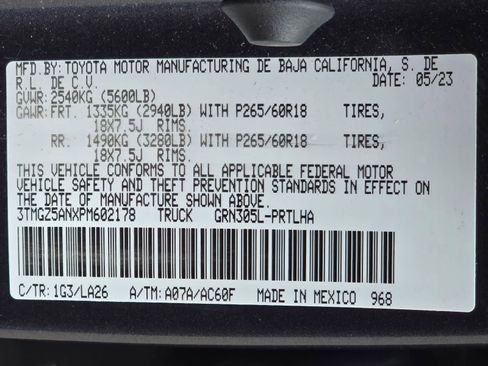 Used 2023 Toyota Tacoma Limited w/ Nightshade Package AWD/4WD image 30