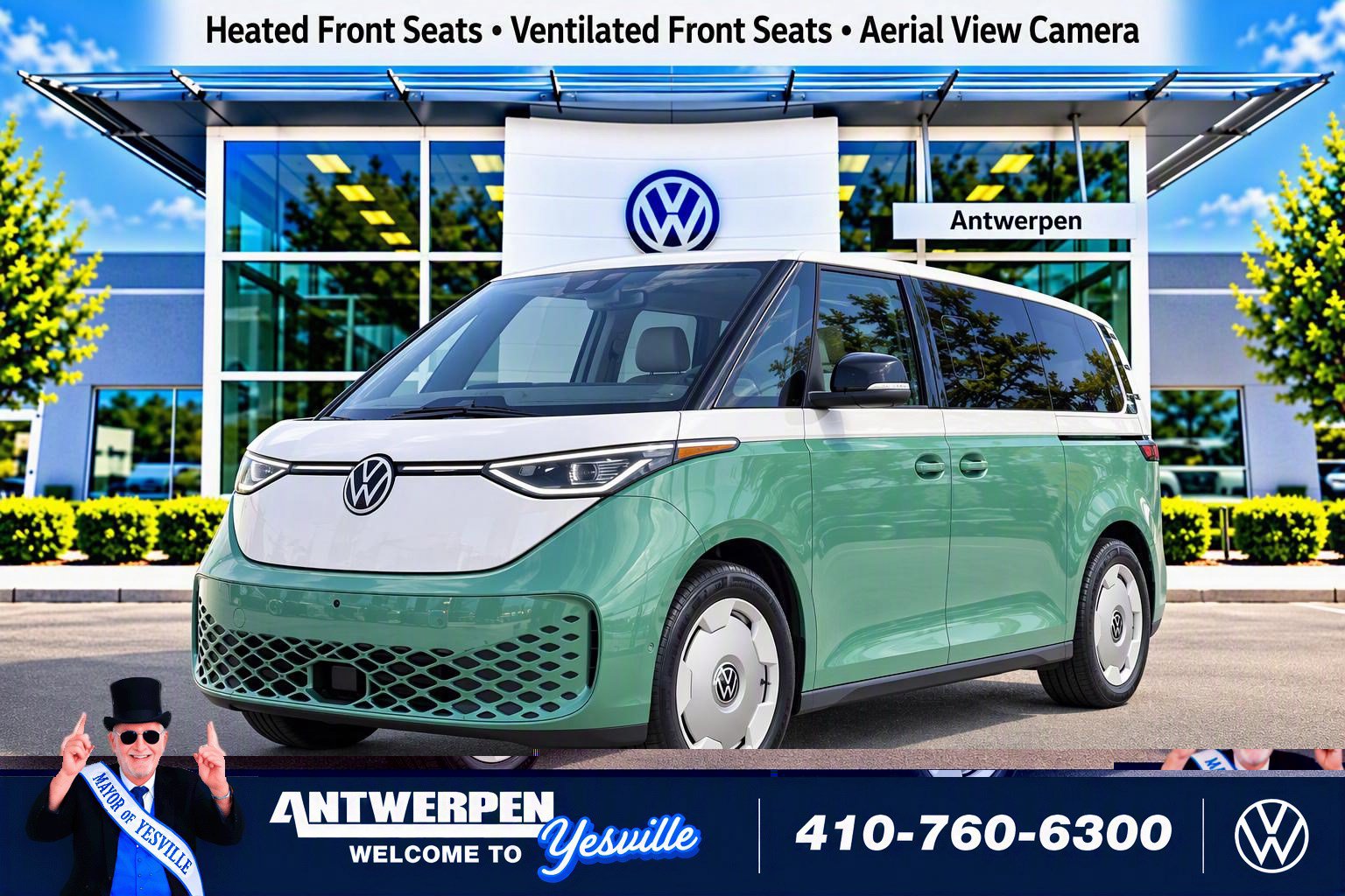 Used 2025 Volkswagen ID. Buzz 1st Edition AWD/4WD image 1