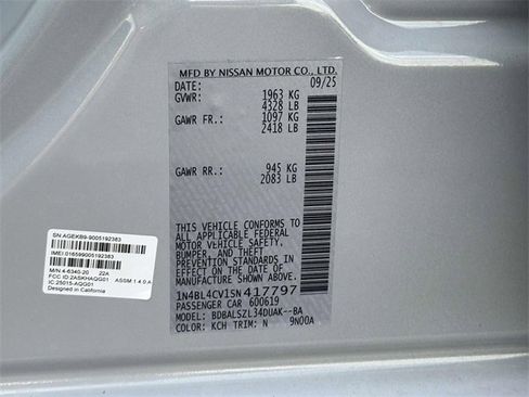 New 2025 Nissan Altima 2.5 SR w/ SR Premium Package image 25