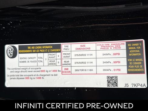Certified 2026 INFINITI QX80 Luxe RWD image 8