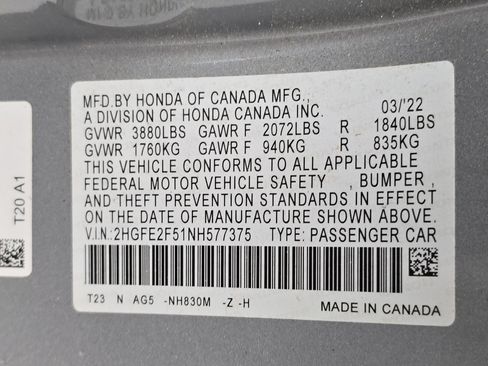 Used 2022 Honda Civic Sport image 34