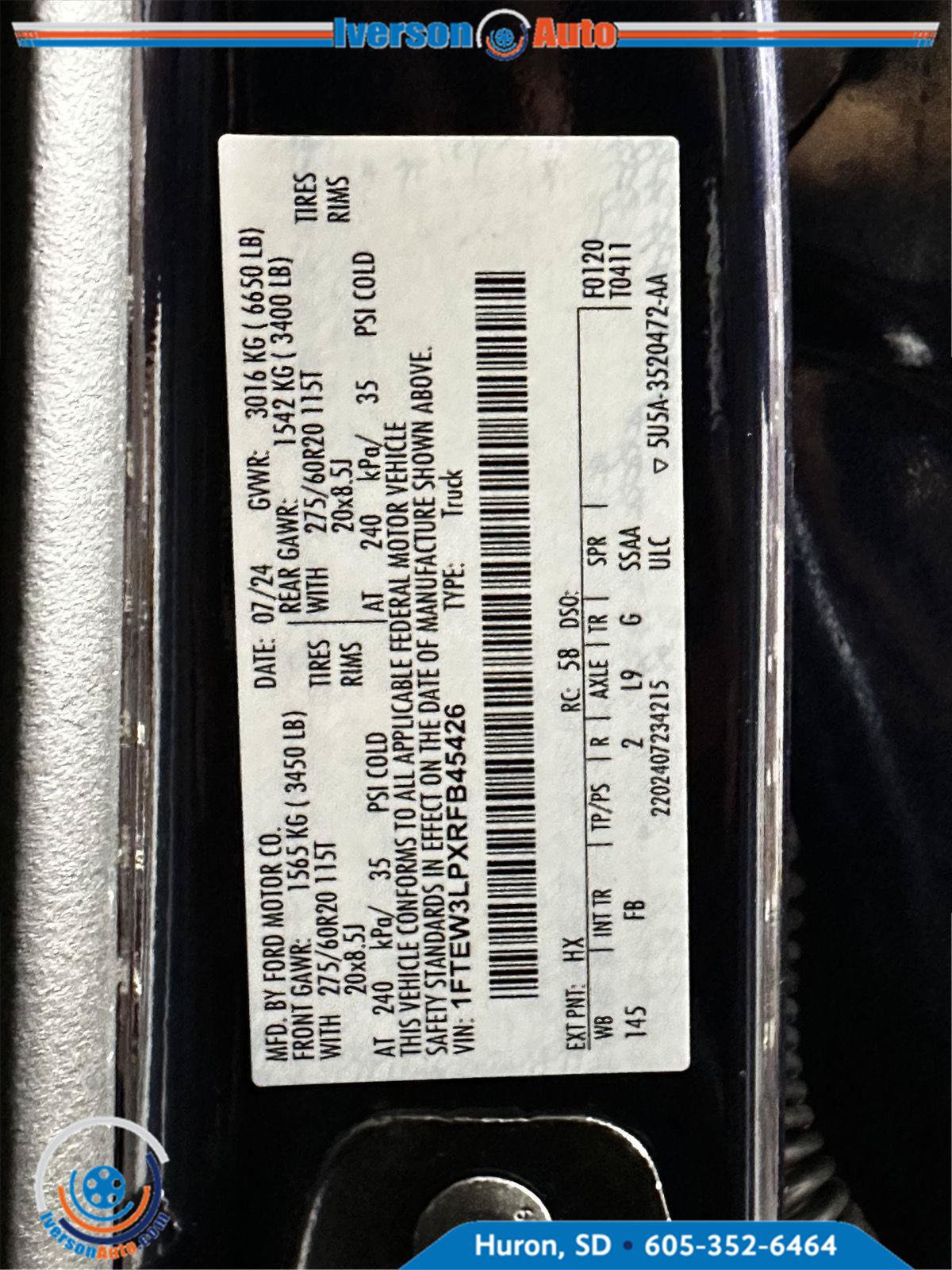 Used 2024 Ford F150 XLT w/ Equipment Group 302A MID AWD/4WD image 12