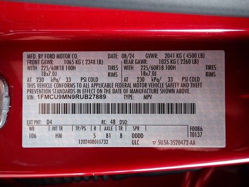 Used 2024 Ford Escape ST-Line w/ Tech Pack #1 image 21