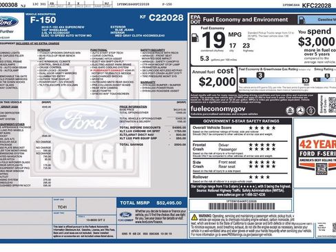 Used 2019 Ford F150 XLT w/ Equipment Group 302A Luxury AWD/4WD image 11