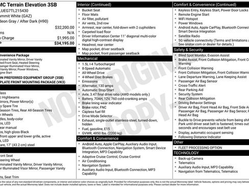 Used 2026 GMC Terrain Elevation AWD/4WD image 36