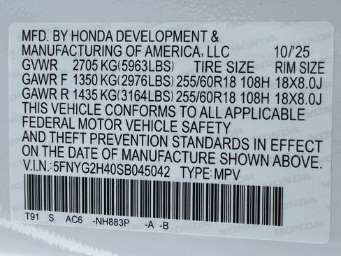 New 2025 Honda Pilot EX-L image 20