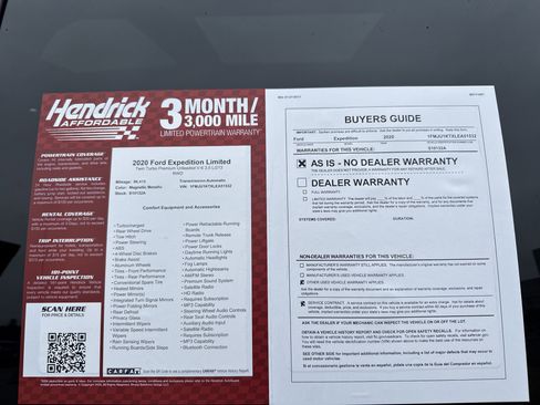 Used 2020 Ford Expedition Limited w/ Equipment Group 302A image 41