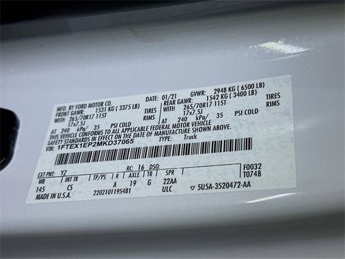 Used 2021 Ford F150 XL w/ Equipment Group 101A High image 21