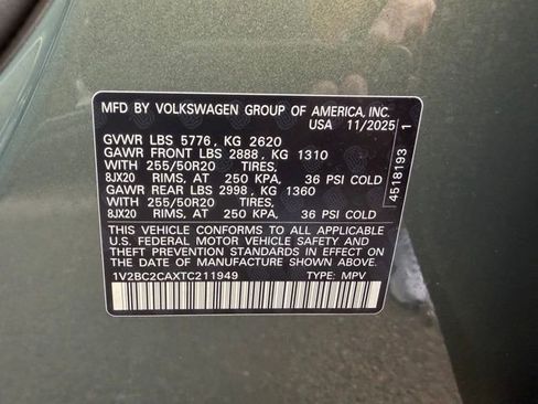 New 2026 Volkswagen Atlas Cross Sport SEL AWD/4WD image 23