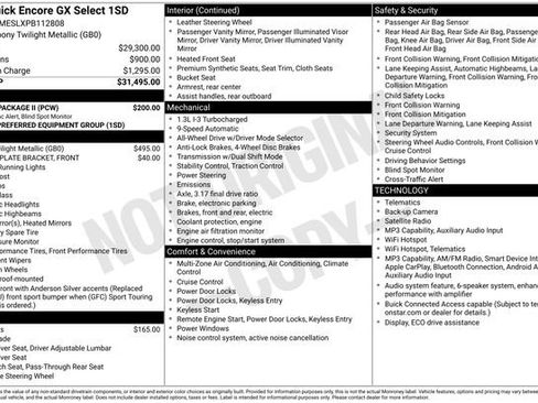 Used 2023 Buick Encore GX Select w/ Safety Package II AWD/4WD image 9