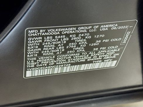 Used 2022 Volkswagen Atlas Cross Sport SE FWD image 28