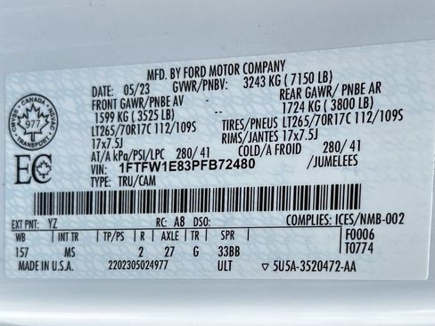Used 2023 Ford F150 XLT w/ Trailer Tow Package AWD/4WD image 34