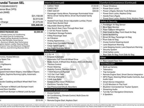 Used 2024 Hyundai Tucson SEL w/ Convenience Package AWD/4WD image 10