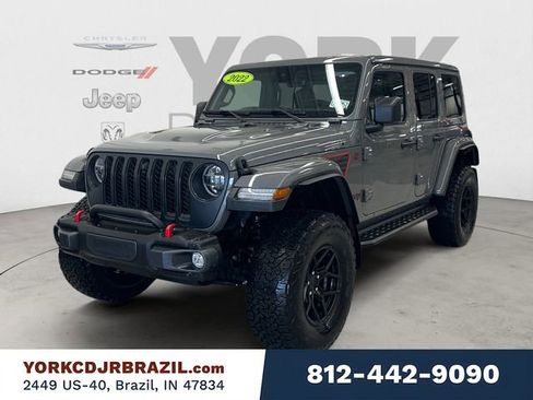 Used 2022 Jeep Wrangler Unlimited Rubicon w/ Trailer Tow Package AWD/4WD image 1