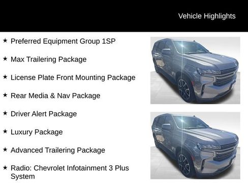 Used 2021 Chevrolet Tahoe RST w/ Luxury Package AWD/4WD image 8