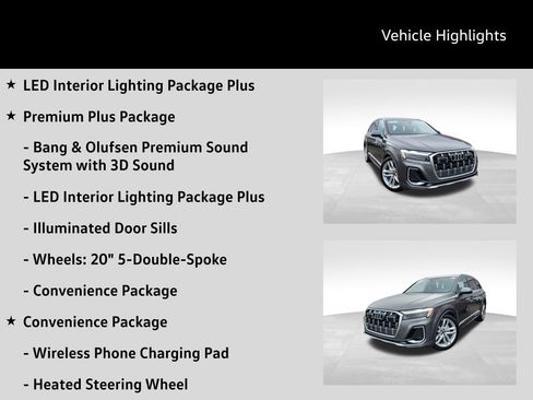 Certified 2025 Audi Q7 3.0T Premium Plus w/ Premium Plus Package AWD/4WD image 16