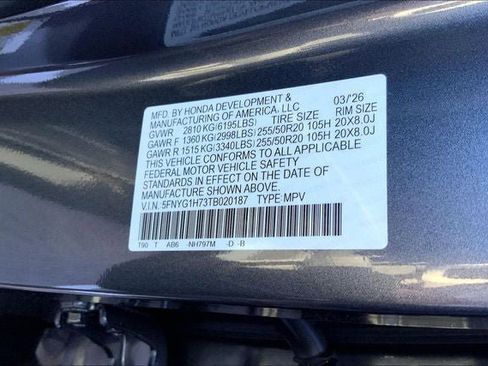 New 2026 Honda Pilot Touring image 20