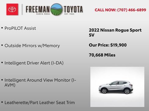 Used 2022 Nissan Rogue Sport SV w/ Technology Package FWD image 11