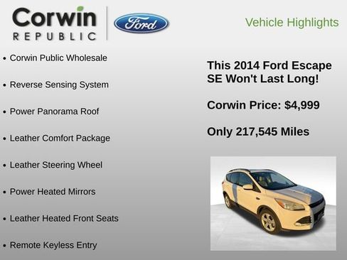 Used 2014 Ford Escape SE w/ Equipment Group 201A image 6