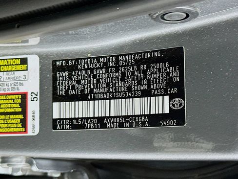 Certified 2025 Toyota Camry XLE AWD/4WD image 32