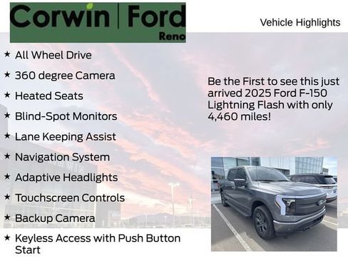 Certified 2025 Ford F150 Lightning Flash AWD/4WD image 4