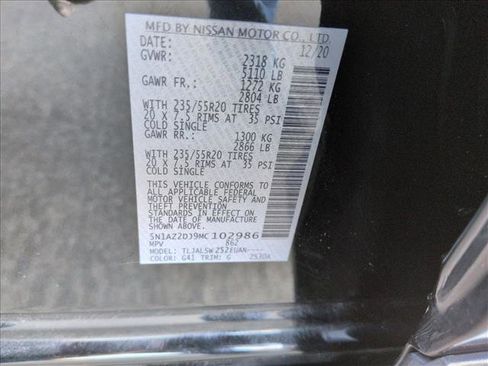 Used 2021 Nissan Murano Platinum w/ Cargo Package image 25