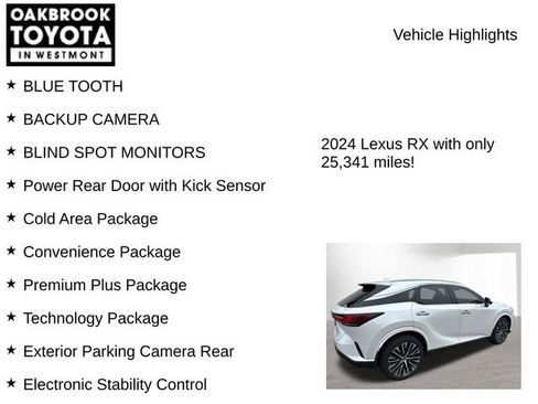 Used 2024 Lexus RX 350 w/ Convenience Package image 8