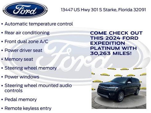 Certified 2024 Ford Expedition Platinum RWD image 32